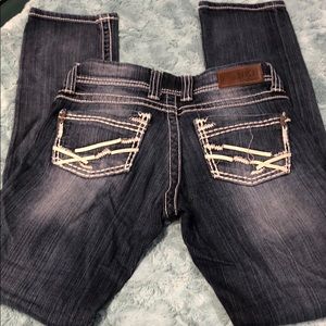 BKE Sabrina Jeans 25x31-1/2. Straight.